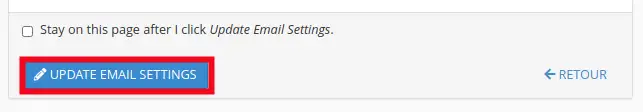 Comment modifier le mot de passe d'une adresse email sur cPanel