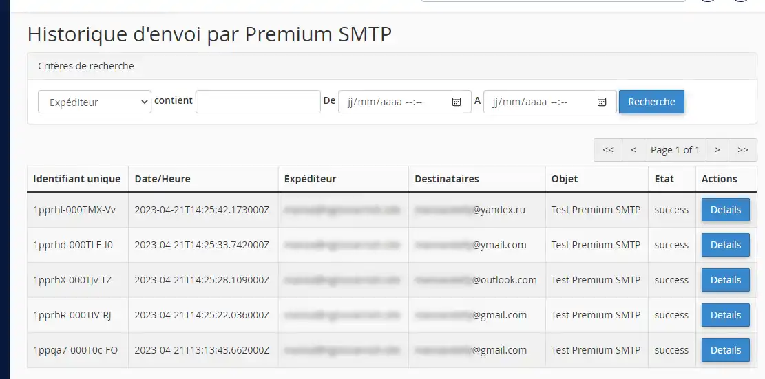 Comment utiliser le service Premium SMTP ?